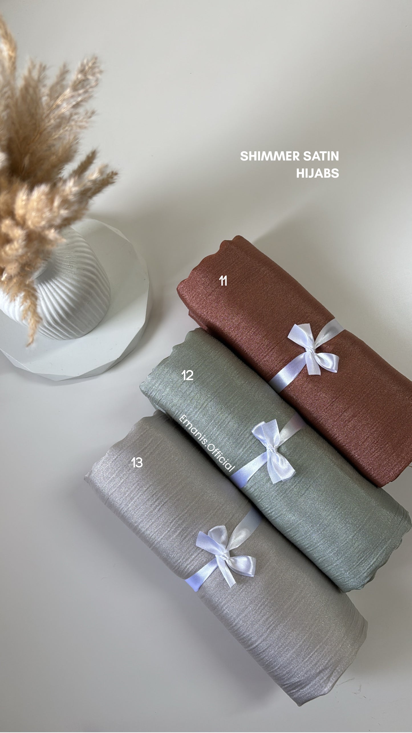 Shimmer Satin Hijabs