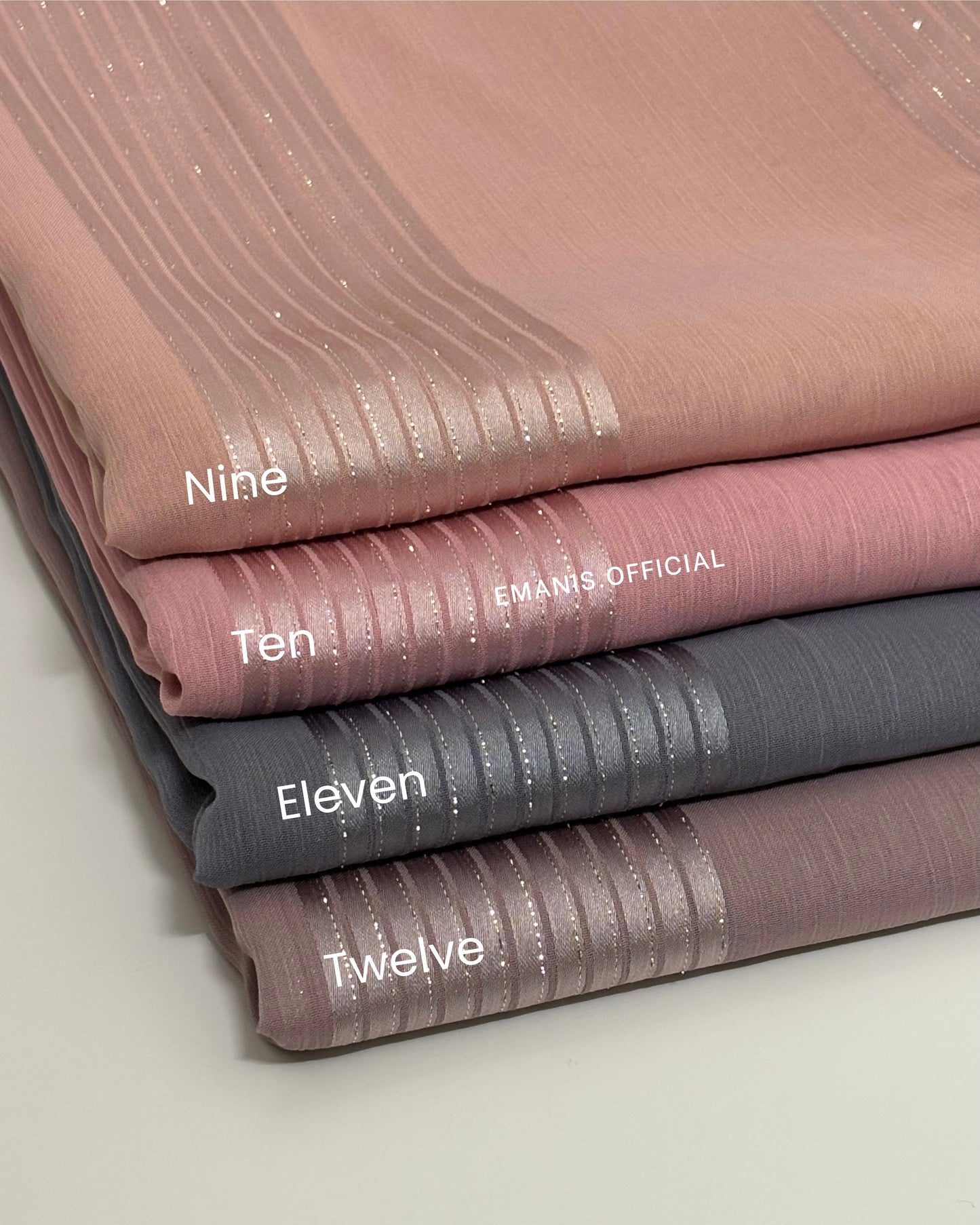 Shimmer Stripe Chiffons