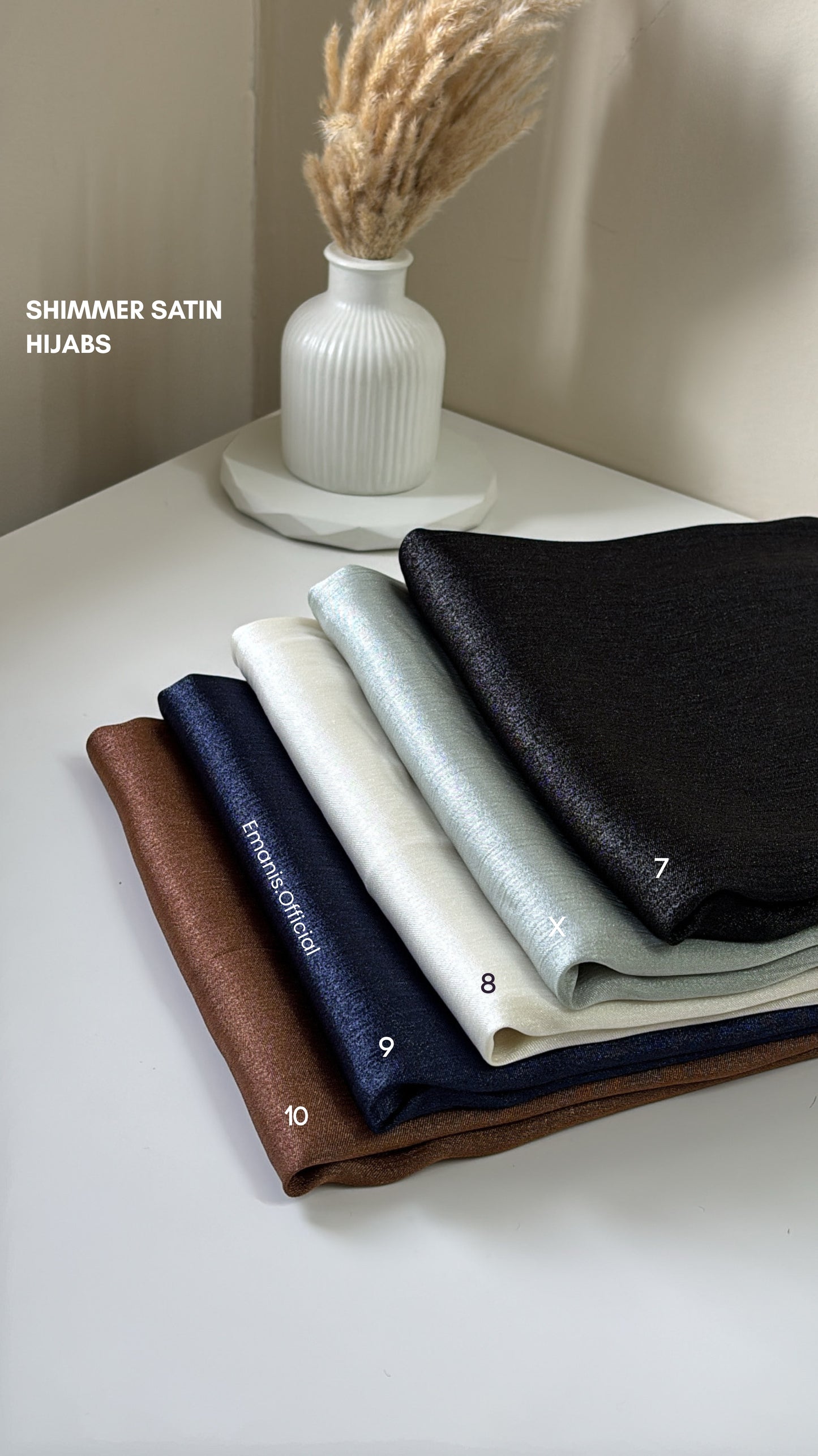 Shimmer Satin Hijabs
