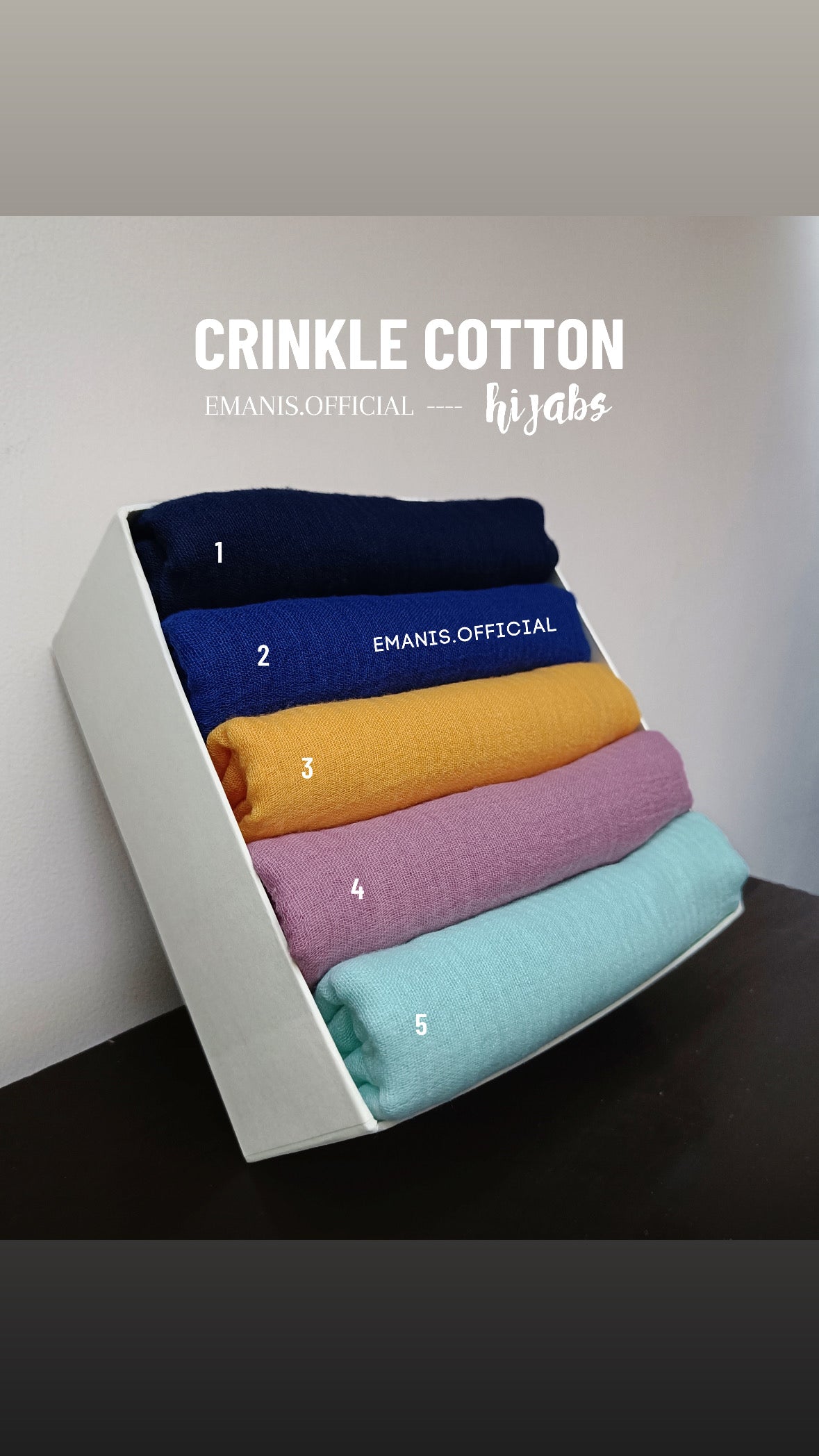 Crinkle Cotton Hijabs