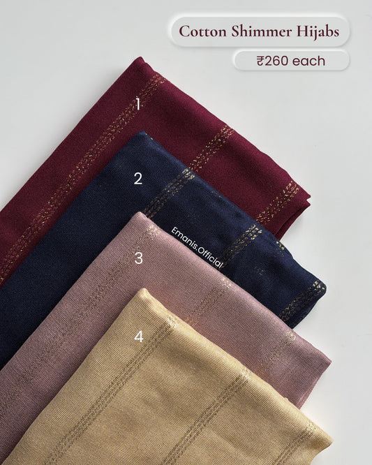 Cotton Shimmer Hijabs