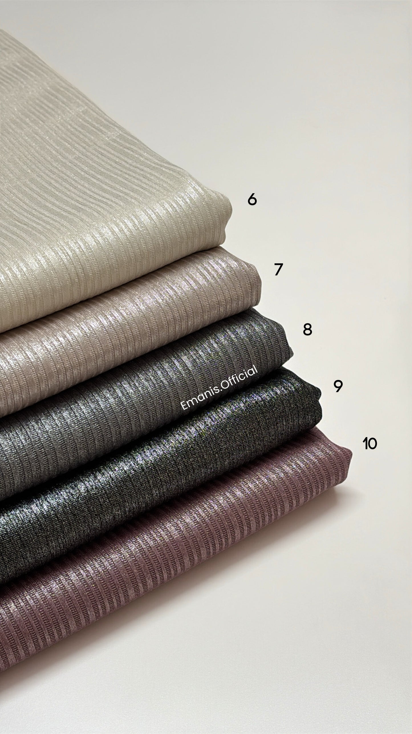 Shimmer Ribbed Jersey Hijabs
