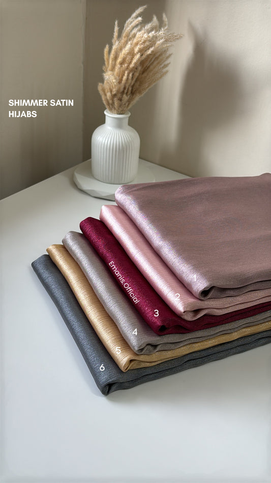 Shimmer Satin Hijabs