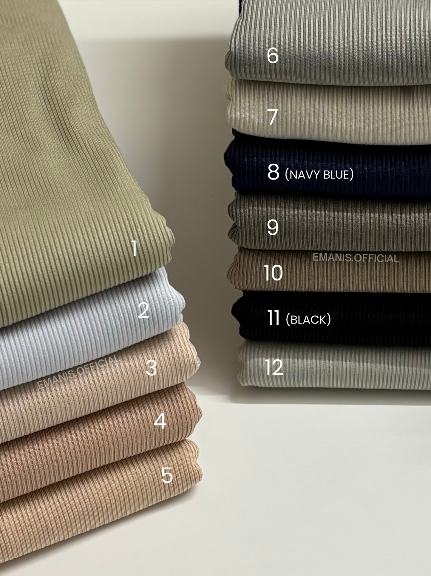 Premium Ribbed Jersey Hijabs