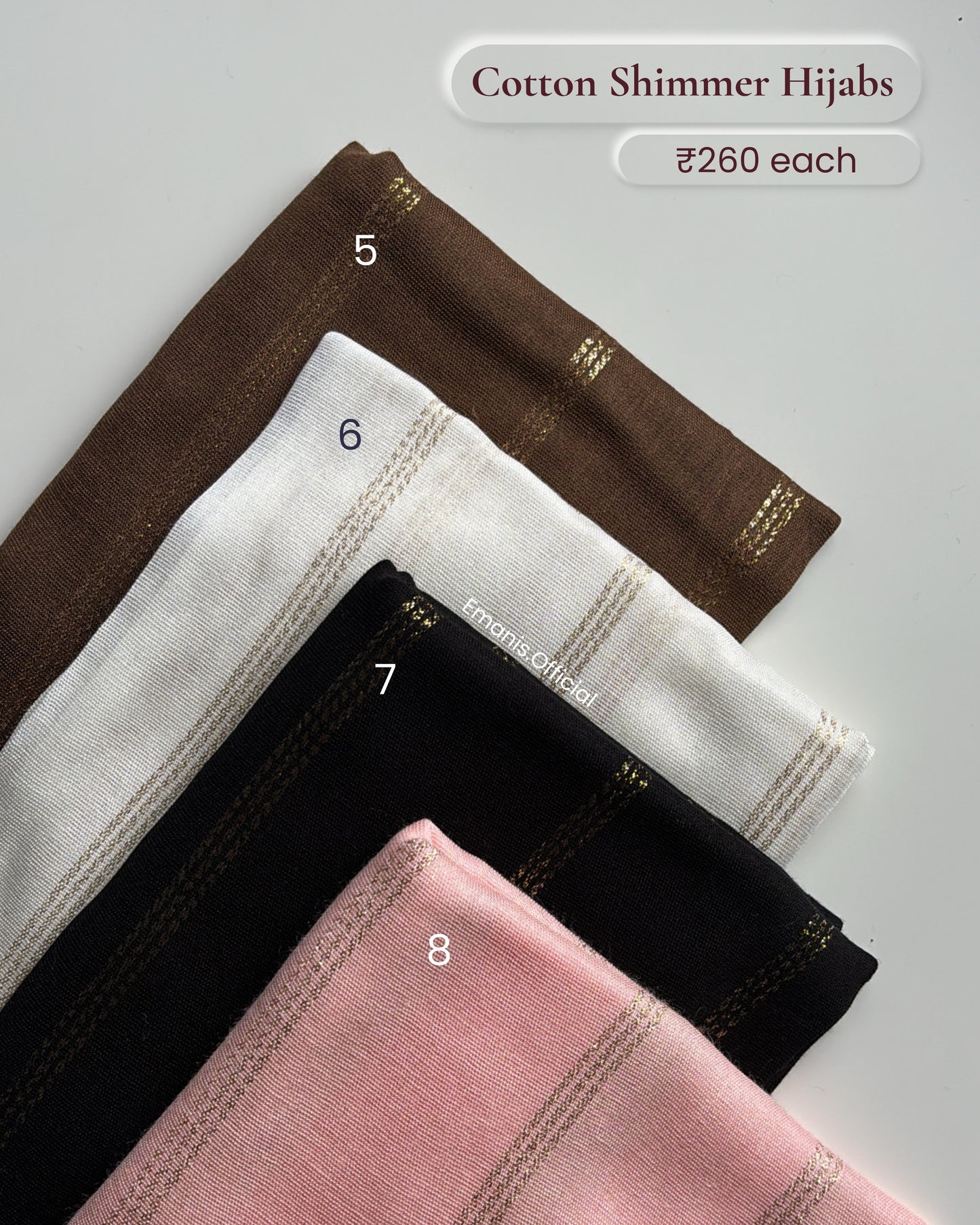 Cotton Shimmer Hijabs