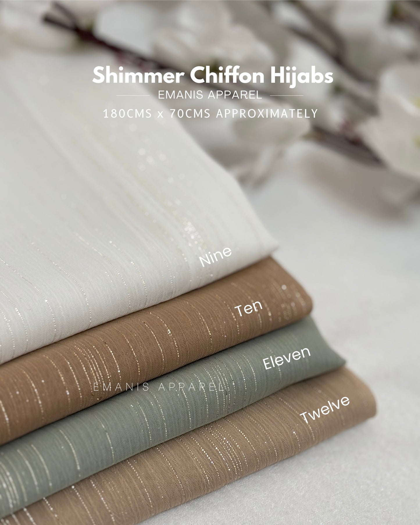 Shimmer Chiffon Hijabs