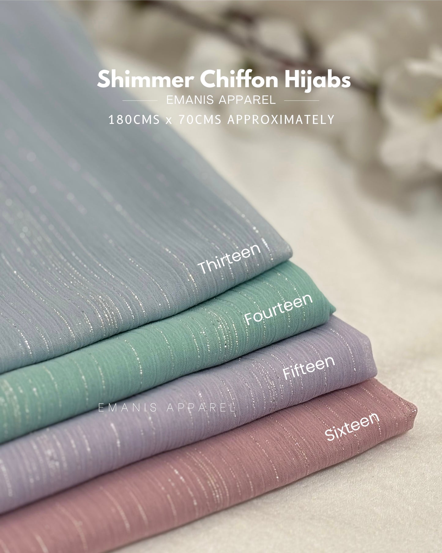 Shimmer Chiffon Hijabs