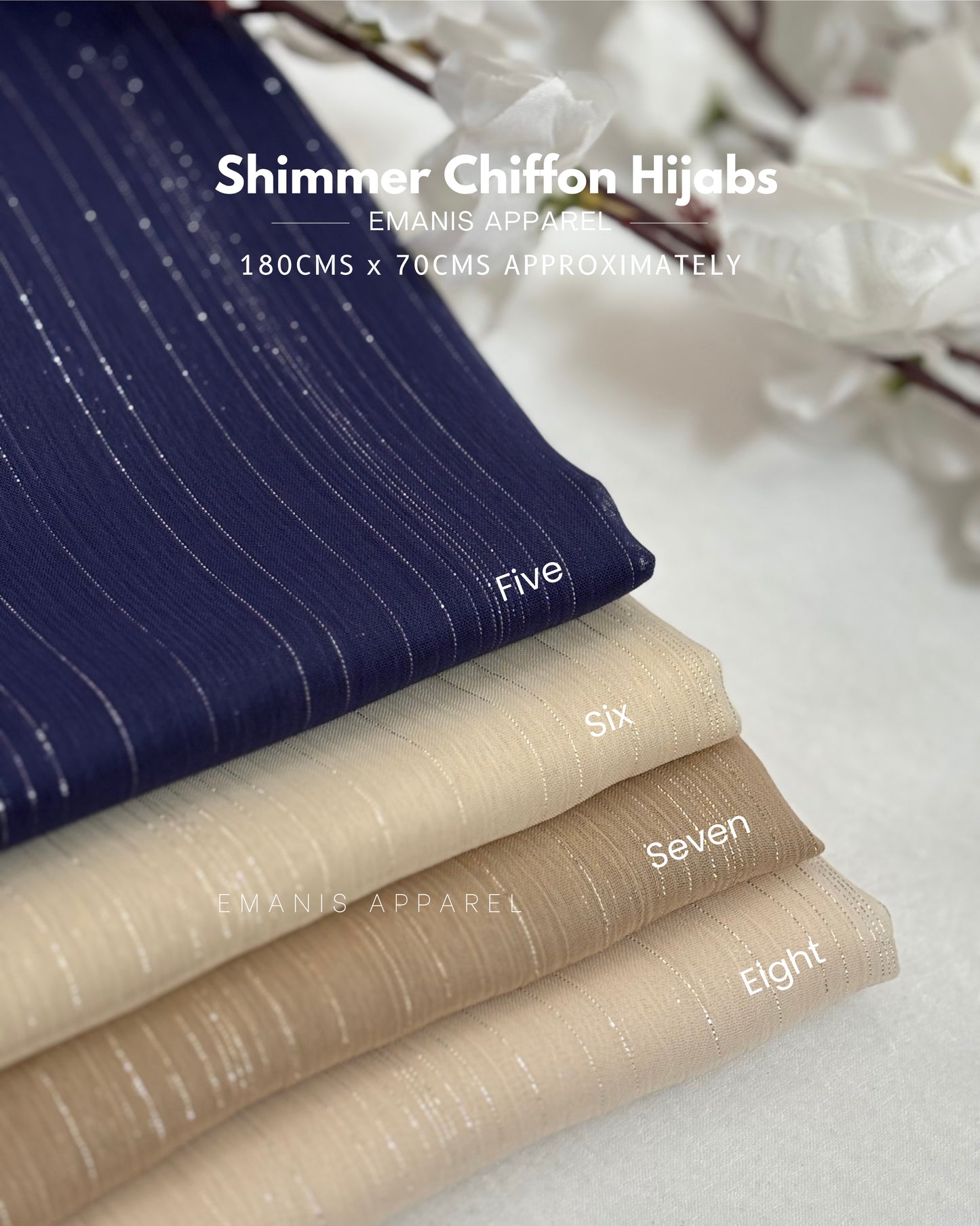Shimmer Chiffon Hijabs