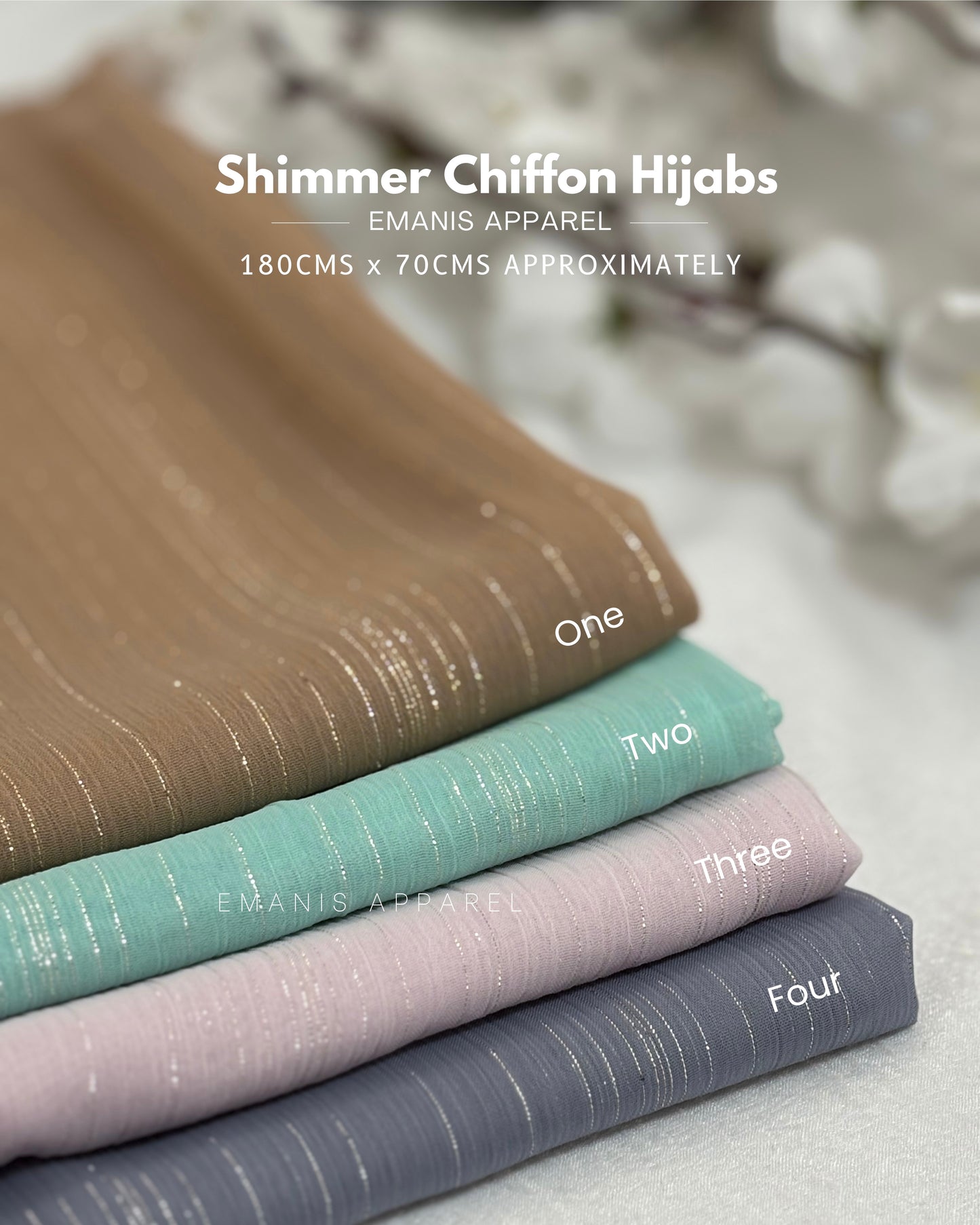 Shimmer Chiffon Hijabs
