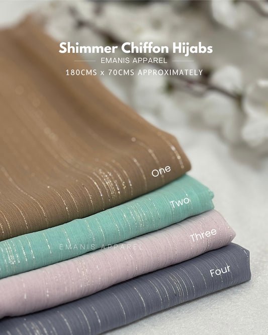 Shimmer Chiffon Hijabs