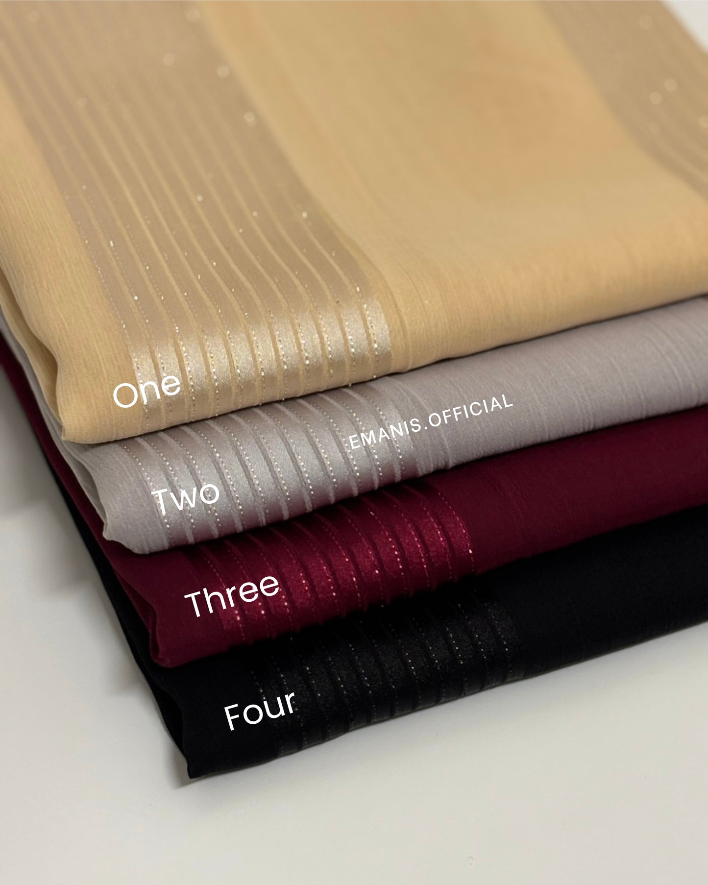 Shimmer Stripe Chiffons