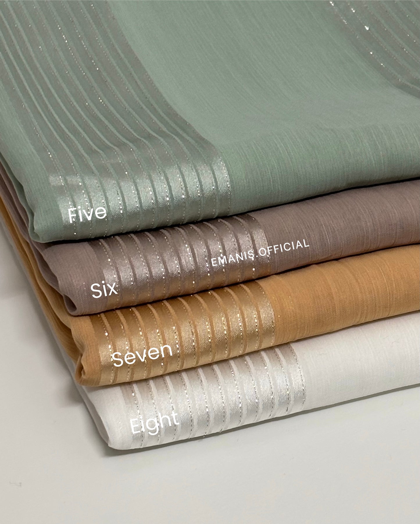 Shimmer Stripe Chiffons