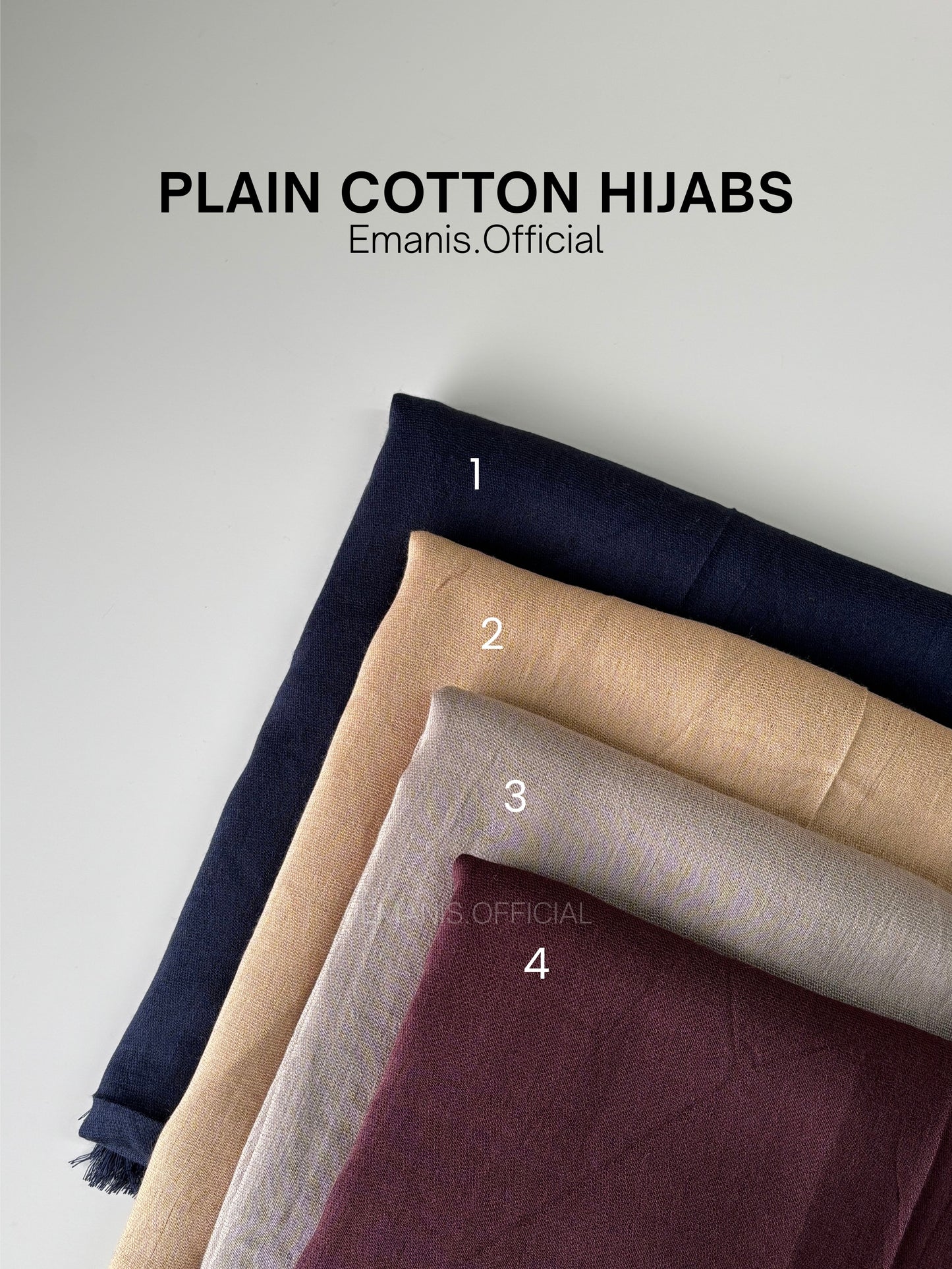 Plain Cotton Hijabs