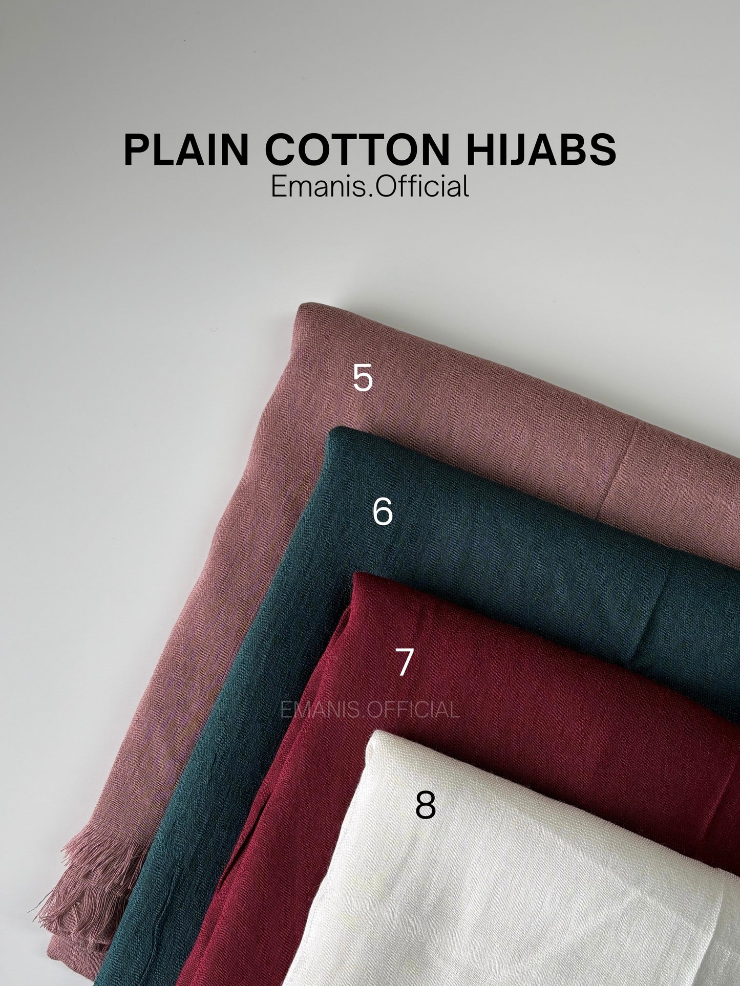 Plain Cotton Hijabs