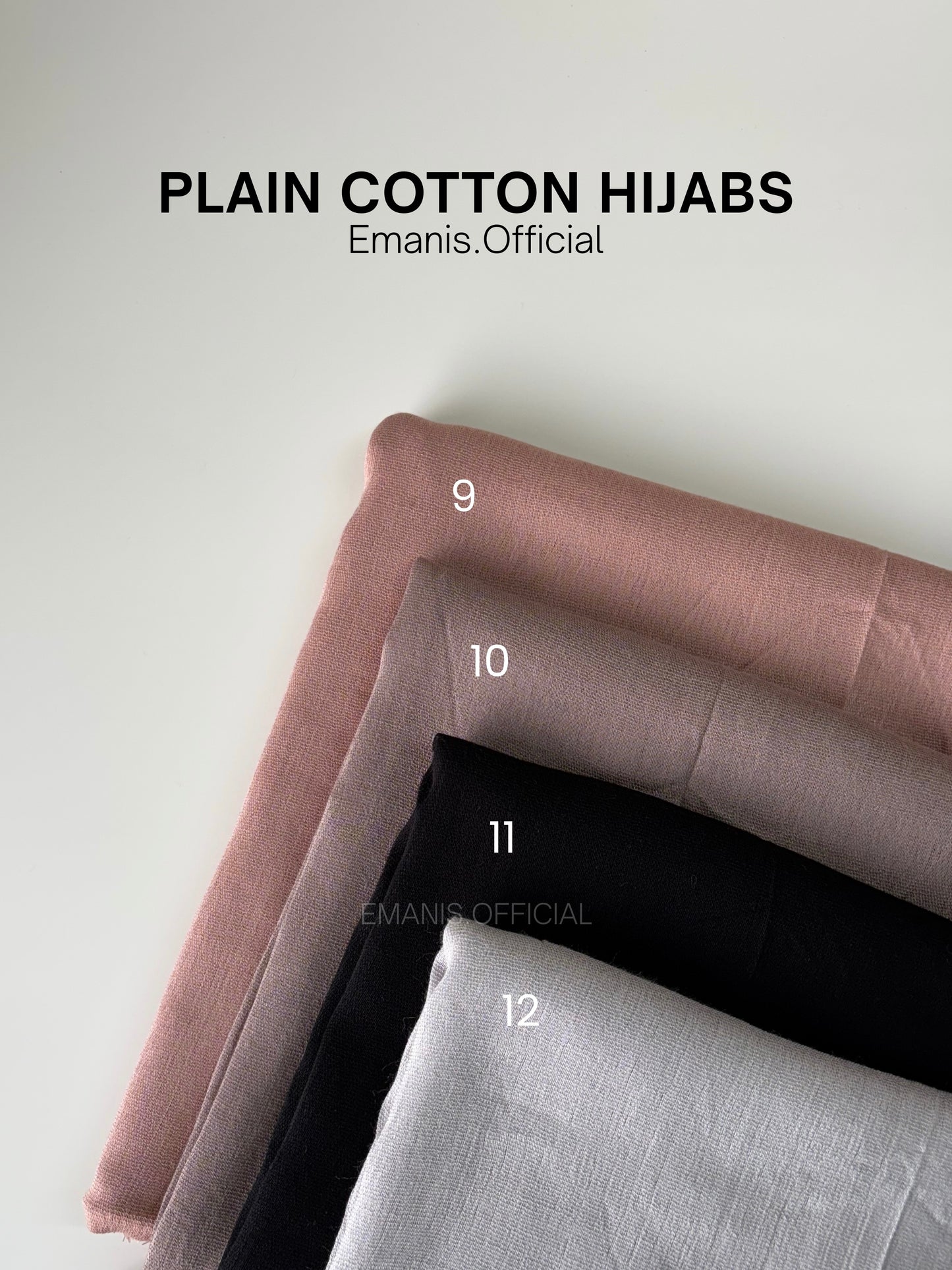 Plain Cotton Hijabs