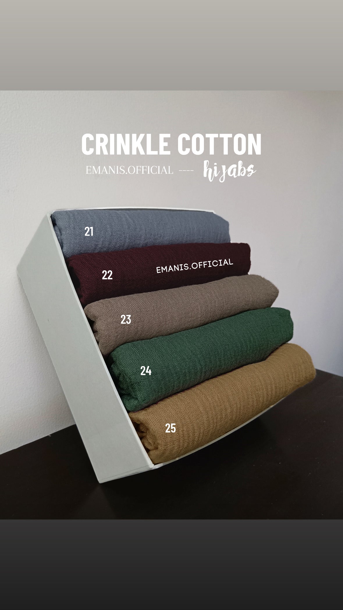 Crinkle Cotton Hijabs