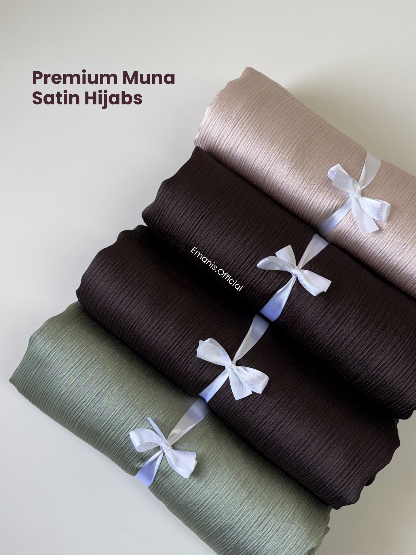 New Muna Satin Hijabs