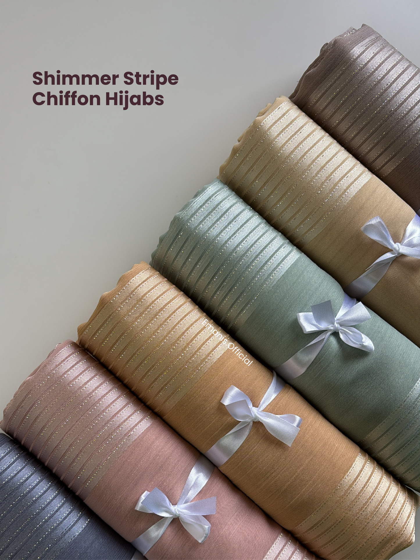 Shimmer Stripe Chiffons